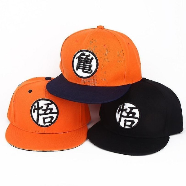Anime Dragonball Säädettävä Hiphop Snapback Cap -hattu Orange
