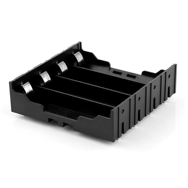 40 stk. batteriholderboks sort til 4X 13,7V 18650 batteri Black