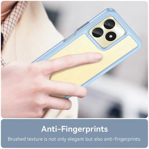 Drop-sikker beskyttelsescover til Realme C51 Blue