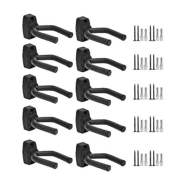 10 st gitarrtillbehör Gitarrkrok Kort krok Ukulele Väggkrok Gitarr Vägg Gitarr Metallhängare