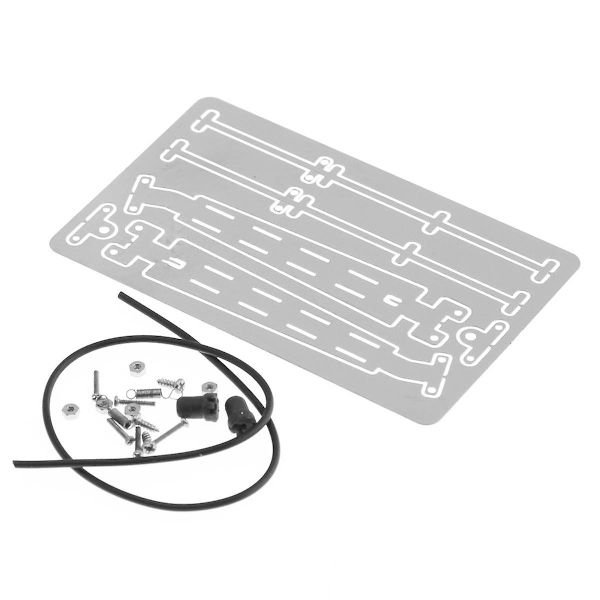 Vindusviskerdekor i metall for AXIAL 1/6 SCX6 RC biloppgraderingsdeler, tilbehør Silver