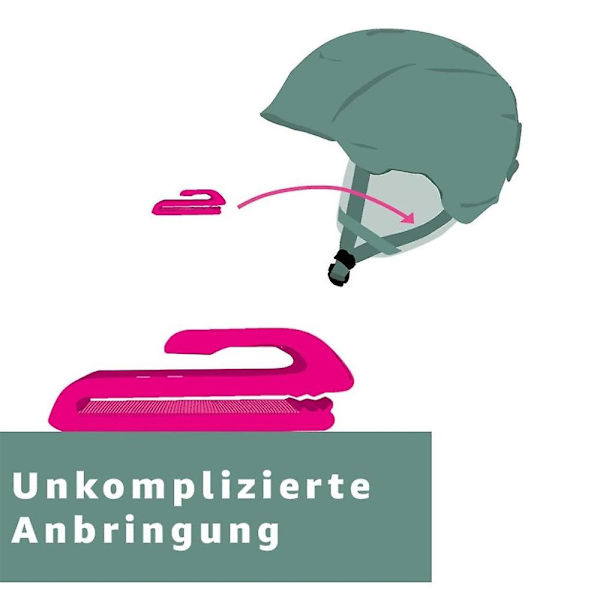 Plastmaskeholdere for skihjelm Snowboardhjelmholderklips A-Green