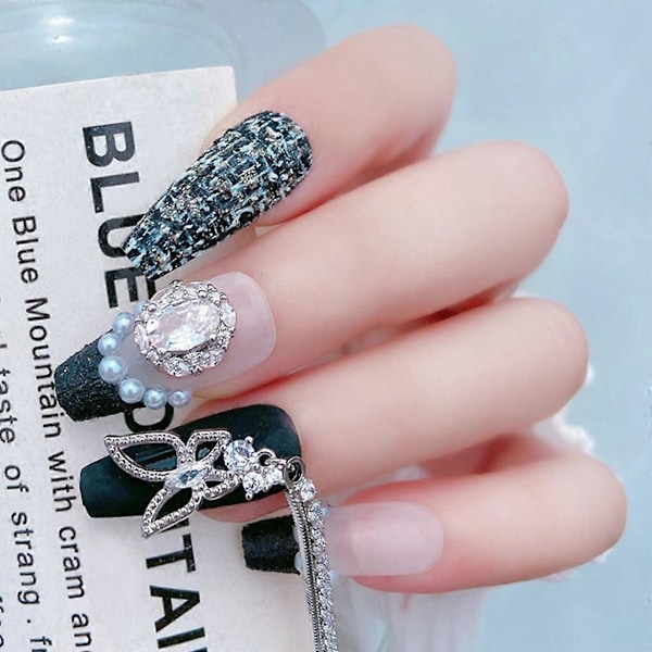 3D Nagelkonst Dekorationer Nagelkonst Berlocker Rosetter Nagelkonst Strass Nagel Pärlor 3246