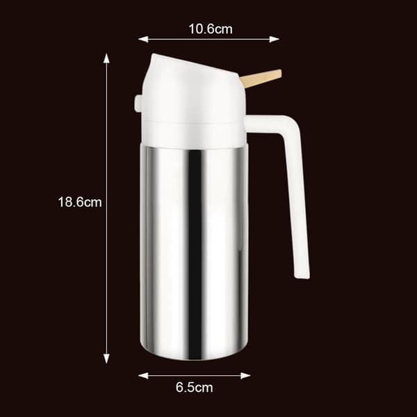 304 rustfritt stål sprayflasker oljeflaske multifunksjonelle anti-rust oljesprøyter for matlaging Grey 360ml
