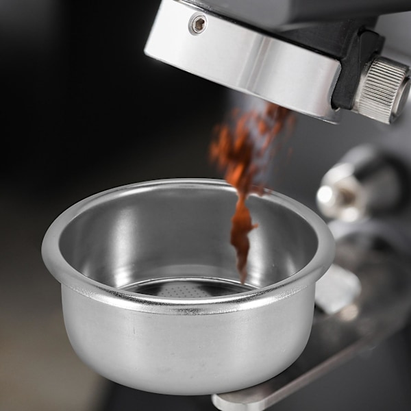 2 kpl 54 mm suodatinpidike Sage 870/875/878/880 54 mm puoliautomaattiseen kahvikoneeseen pohjaton kahva Silver