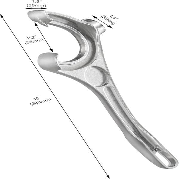 Hinköppnare för restaurangbruk, 35,5 cm, silver