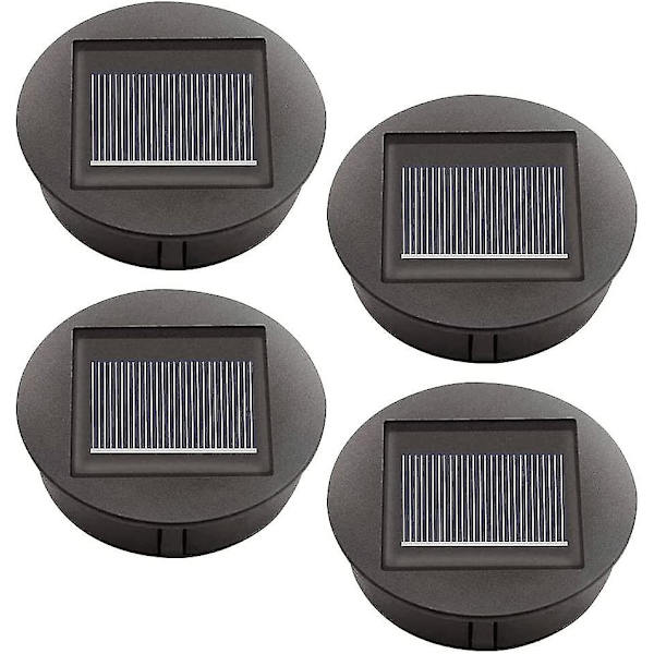 4 stk. Solcellelamper med LED-pærer, Solcellelamper, LED Solcellepanel Lyktedeksel