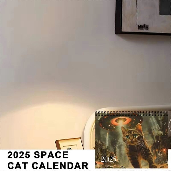 2025 Kattkalender Rolig Kalender med Kattbild Daglig Veckovis Månadsvis Planerare Jan Dec 2025 Enkel Planering Kattunge Kalendrar As Shown