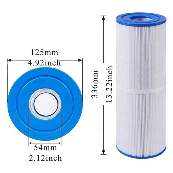 Spa-filter til Prb50-in Unicel C-4950 Guardian 413-212-02 Filbu