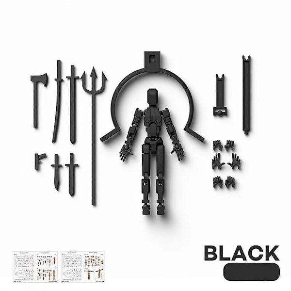 Dummy13 Magneettinen Toimintahahmosetti, 3D Magneettinen Toimintahahmosetti Black color