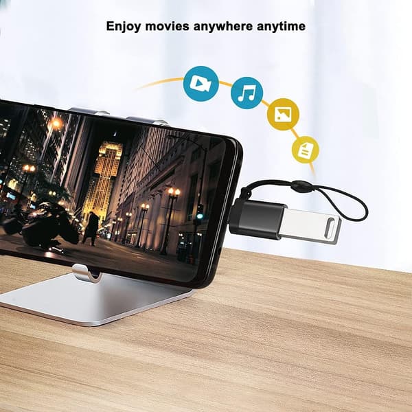 USB C til USB 3.0-adapter (3-pakning), USB-C til USB-A hunadapter OTG USB Type C-adapter Kompatibel med