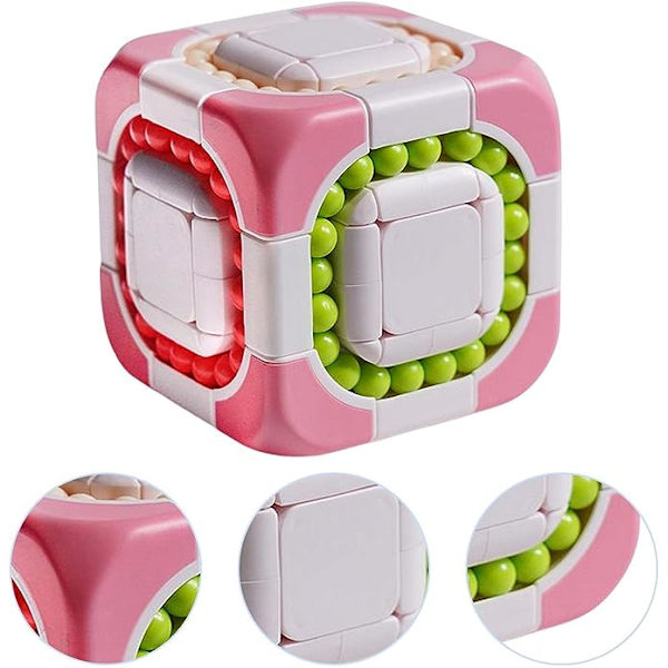 Magic Beans Toy | Stress relief Cube Pussel - 3D Spinner Rotation Magic Sensory Cube Ball för tonåringar Vuxna för att förbättra hjärnans utveckling