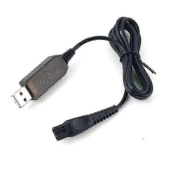 USB-ladekabel for Philips Series 3000 barbermaskin trimmer laderledning Black