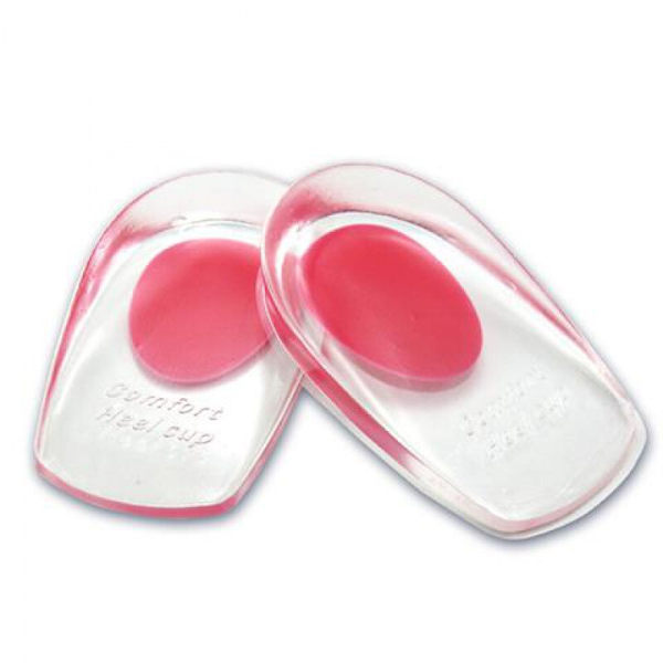 6-pack Heel Inserts - Silicone Shoe Inserts - Transparent Red