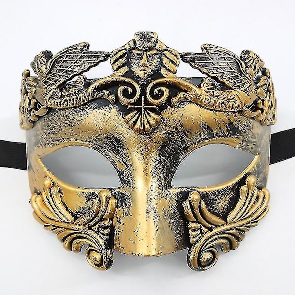 Maskerademaske for menn - Gresk Romersk Venetiansk Maske Mardi Gras Maske Silver