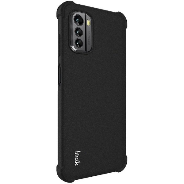 Imak för Nokia G60 5g förstärkta hörn Stötsäkert phone case Matt Tpu Cover Black