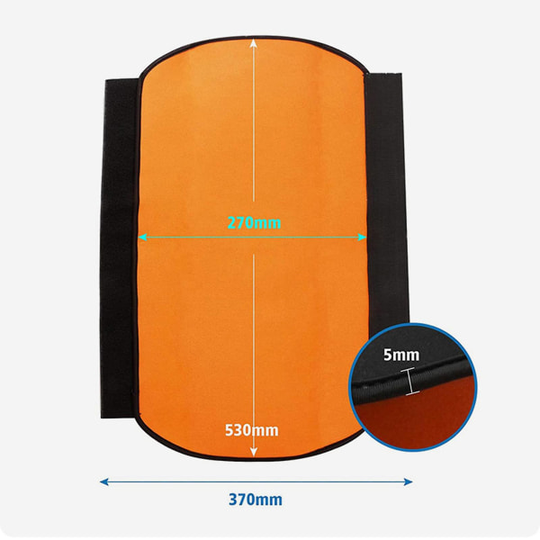 E-cykelskyddande case med fästtejp Justerbar , slitstark thermal för elcykel Vattentät dammtät väska Black
