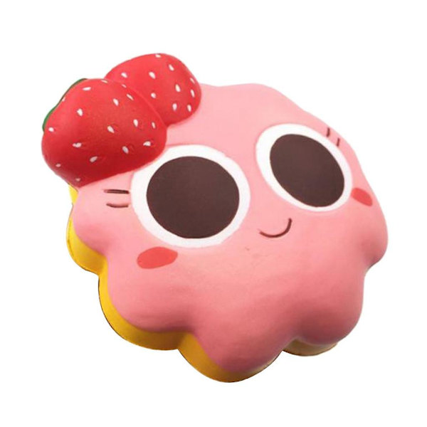 Mjuk och Långsamt Stigande Squishy Leksak Pu Stressavlastning Mjuka Leksaker Tårta Röd red as described