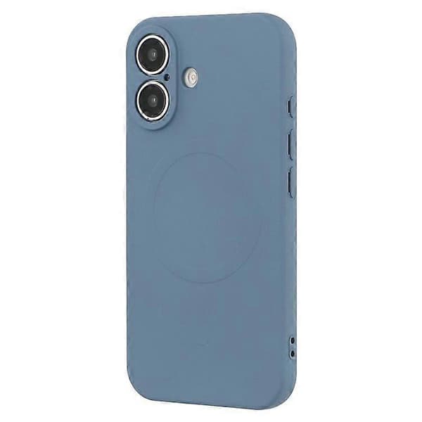 For iPhone 16 Plus Deksel Kompatibelt med MagSafe Støtsikkert TPU-telefonddeksel Blue