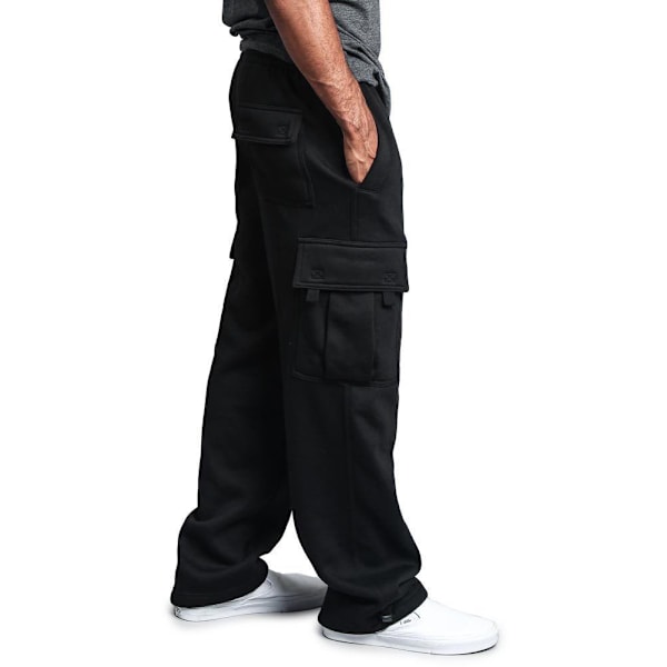 Nya Lediga Rak Overaller med Flera Fickor för Män Black M