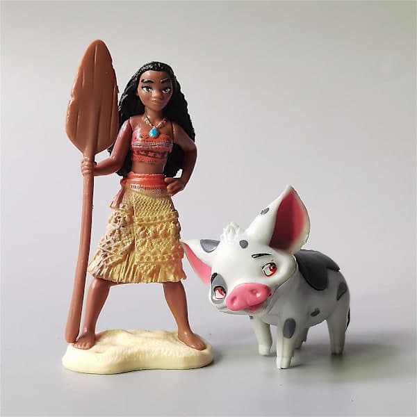 6-pak Moana Figur Legetøj PVC Model Mini Figur Sæt