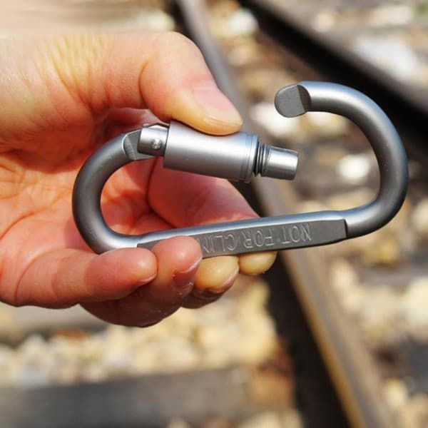 6 st EDC Ryggsäck Karbinhake Nyckelring Utomhus Camping D-ring Snäpp Klämma Lås Spänne Krok