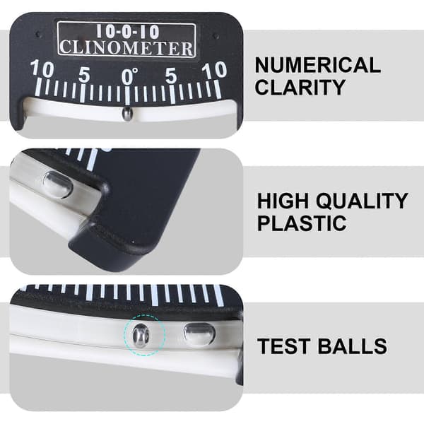 Hælvinkler Klinometer Højopløseligt Klinometer til Moderne Både Montering på Skot, Marine Klinometer Multicolor