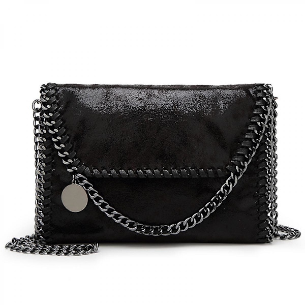 Design Kjede Skulderveske for Kvinner Mykt Lær Quiltet Mote Melding Crossbody Bag