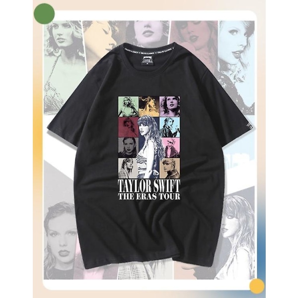 Taylor Swift The Eras Tour T-shirt-tröja, Taylor World Tour-tröja, unisex tröja, svart 3XL