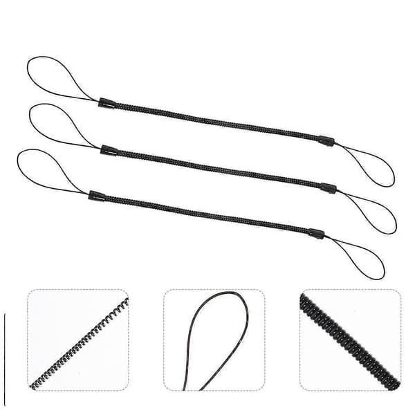 10 st Tablet Stylus Rep Anti-förlorad Stylus Penna Snoddar Stretch Sladdar Touch Penna Rep Fjäder Rep Black 20.00X0.35X0.35CM