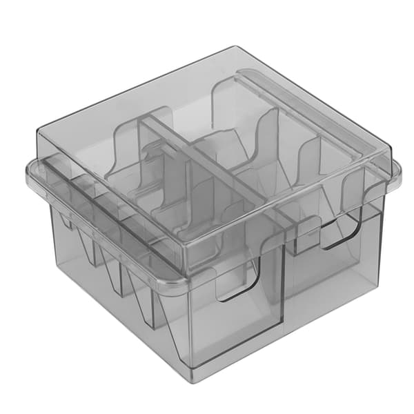 Storage Box for Guide Combs, Hair Clippers, Positioning Tools, Dividers, Organizer Case, Transparent Grey