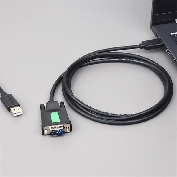 Usb til Rs232 serielt kabel Usb Type A til Db9 han Ft232rl chip Multifunktionelt praktisk serielt kabel Black