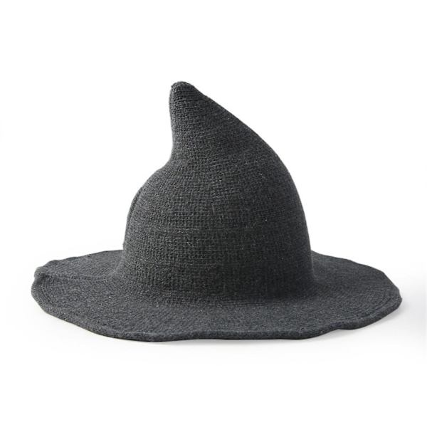 Halloween-gåvor till barn Halloween-ullhäxhatt för kvinnor Kostym Dam Stickade moderna häxhattar Vuxna onda häxhattar Cosplay