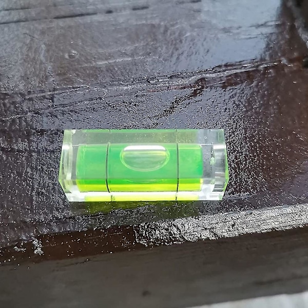 6 st Mini Bubbelvattenpass 10x10x29mm Kvadratiska Vattenpass för Väggramar Konstutställningar Hängande Husvagnsresa
