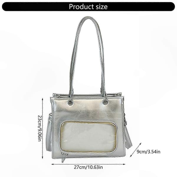 Ita Väska Multifunktionell Ryggsäck Crossbody Väska Messenger Axelväskor för Anime Display Mode Hanbag Satchel Plånböcker White