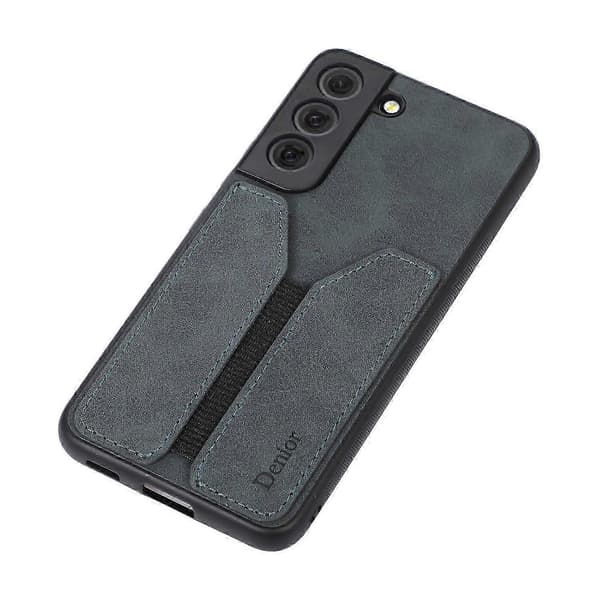 För Samsung Galaxy S22 5G Denior DV Elastiskt Kort PU Baksida Telefonfodral Grå SZRH 0,5 5