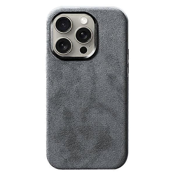 PC-telefondeksel til iPhone 15 Pro, kompatibelt med MagSafe Light grey Light Grey
