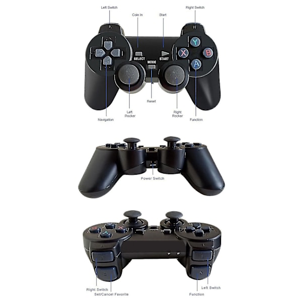2024 Uusi 20000+ 4k Hdmi TV Video Game Stick Retro -pelikonsoli W/2 langattomalla ohjaimella 4k Game Stick, 100% uusi