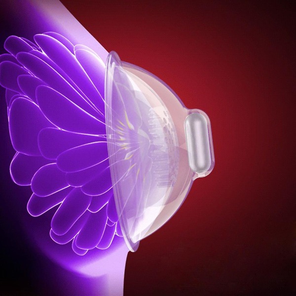 Nipple Chest Vakuum Sugekopp 10-modus sirkulasjons elektrisk brystmassasjeapparat