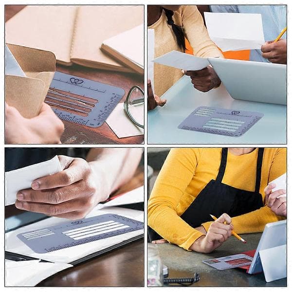 4st Multi-in-one Adressmallar Sömnadsmall Studenter Brevpapperskuvertmall