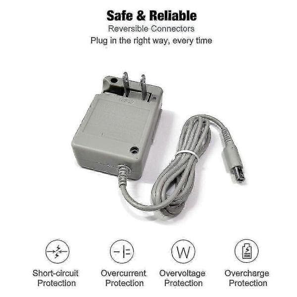 2ds/3ds/ndsi/3dsxl Oplader AC Strømforsyningsledning Adapter U.S. regulations