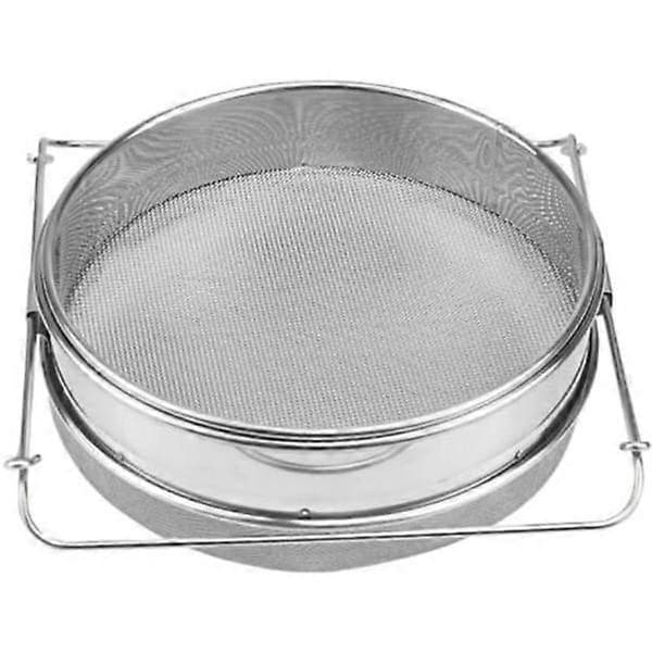 Dobbeltlags honningfilter i rustfritt stål med justerbart håndtak.