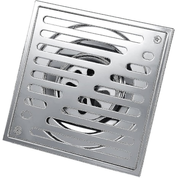 Square Floor Drain Stainless Steel Anti-odor Bathroom Door Waste Shower Drainer Large Caliber(150 *