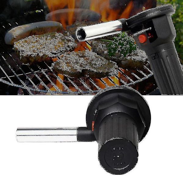Elektrisk grillfläkt luftblåsare hjälper till att bränna picknickmatlagning tändare grillverktyg
