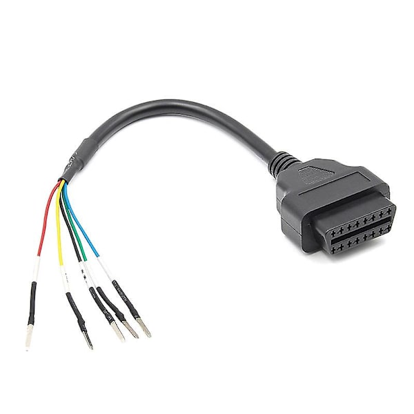16 Pin Obd Obd2 Hun K Line Can Line Jumper Tester Connector Bil diagnostisk forlængerkabel Black
