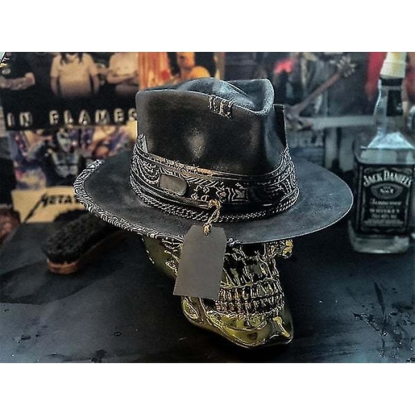 Miesten Cowboy Hat Punk Style Länsi Cowboy Hat Skull Hat