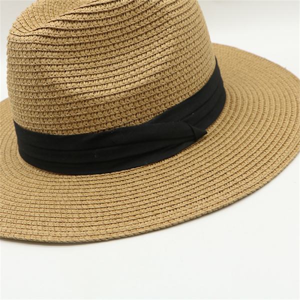 1 st Raffia Halmhatt Herr Storbrättad Hatt Sommar Solhatt