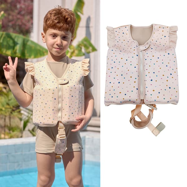 Simväst för småbarn, barns simjacka Beige 2-4 år-XF1- -AD9-