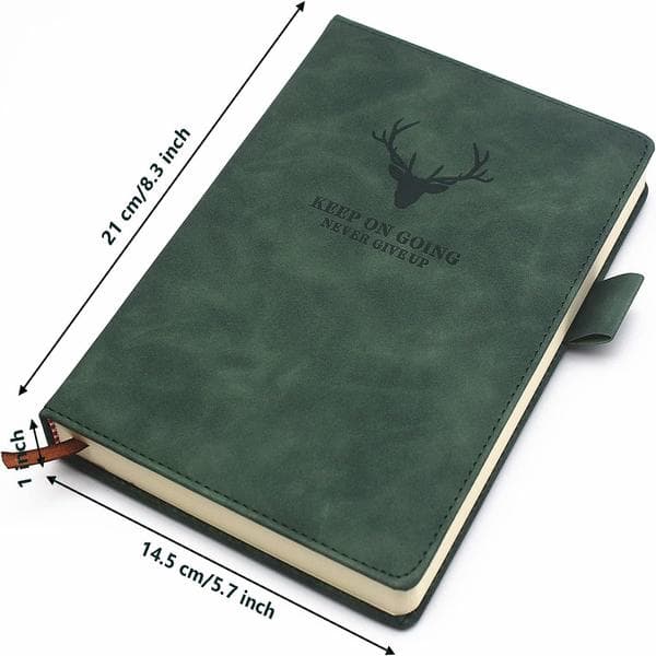 Premium A5 Notesbog - 21x14,5 cm - 360 Sider - Høj kvalitet Papir[JUN] Green