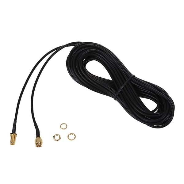 9 Meter Antenn RP-SMA Förlängningskabel för WiFi-Router black